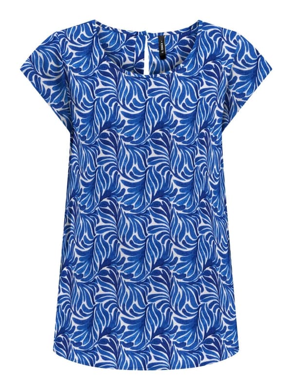Only - onlNova Elite SS Top 645 Dreamy Leaves Print