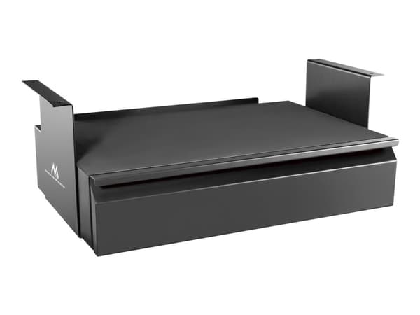 Maclean MC-875 Under Desk Steel Drawer with Shelf Up to Max. 5kg Base Under Table Holder Hanging Drawer with Organiser