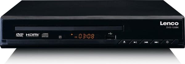 Lenco DVD-120BK - DVD-spelare med HDMI och fjärrkontroll