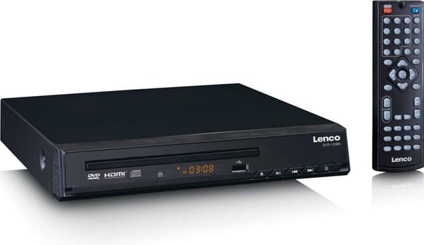 Lenco DVD-120BK - DVD-spelare med HDMI och fjärrkontroll