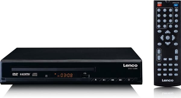Lenco DVD-120BK - DVD-spelare med HDMI och fjärrkontroll