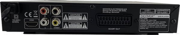 Denver DVH-7787 - DVD-soitin HDMI:llä - Musta