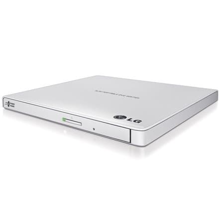 H.L Data Storage | Ultra Slim Portable DVD-Writer | GP57EW40 | Interface USB 2.0 | DVD±R/RW | CD read speed 24 x | CD write speed 24 x | White | Deskt Vit