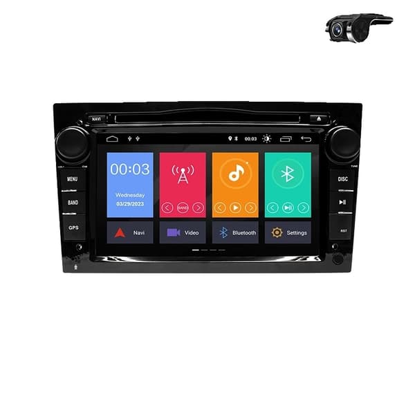 Auton DVD-soitin, langaton yhteys, Android 12 -yhteensopivuus, 16GB DVR OBD Cam-B