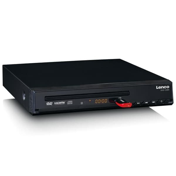 Lenco DVD-120BK - DVD-spelare med HDMI och fjärrkontroll
