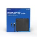 Miniatyrbild 4 av 4: SAVIO extern DVD-enhet - Slim AK-59 - Vit - USB-C/USB-A - Fack - CD/DVD - 14,7x14,1x1,7cm