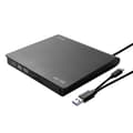 Miniatyrbild 2 av 4: SAVIO extern DVD-enhet - Slim AK-59 - Vit - USB-C/USB-A - Fack - CD/DVD - 14,7x14,1x1,7cm