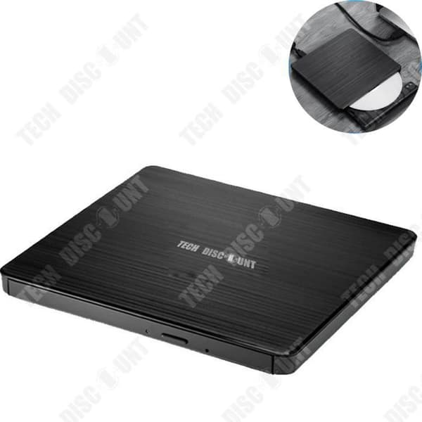 Extern USB Blu-ray-brännare - TEKNISK RABATT - BU20N - Läsa/bränna - BDDVDVCD-format - USB3.0
