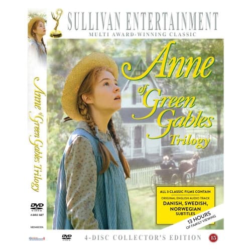 Anne fra Grønnebakken: Den komplette samling (4 Disc) - DVD (Nordic version) Anne from Green Gables The original miniseries