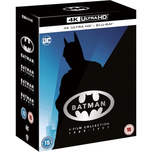 Batman (1989-1997) Batman / Returns / Forever / Batman and Robin (4 Films) 4K Ultra HD + Blu-Ray