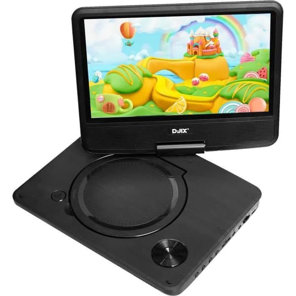 D-JIX PVS906-20 Bärbar DVD-spelare 9 Rotary - Svart