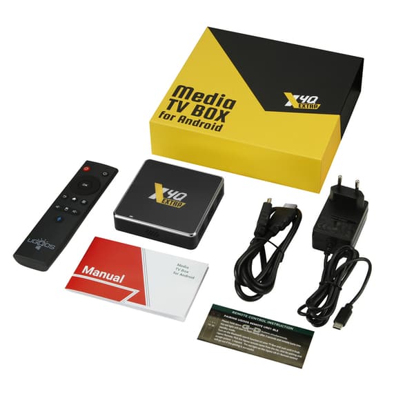 Smart TV Box, Android 11, Amlogic S905X4-J, EU-kontakt
