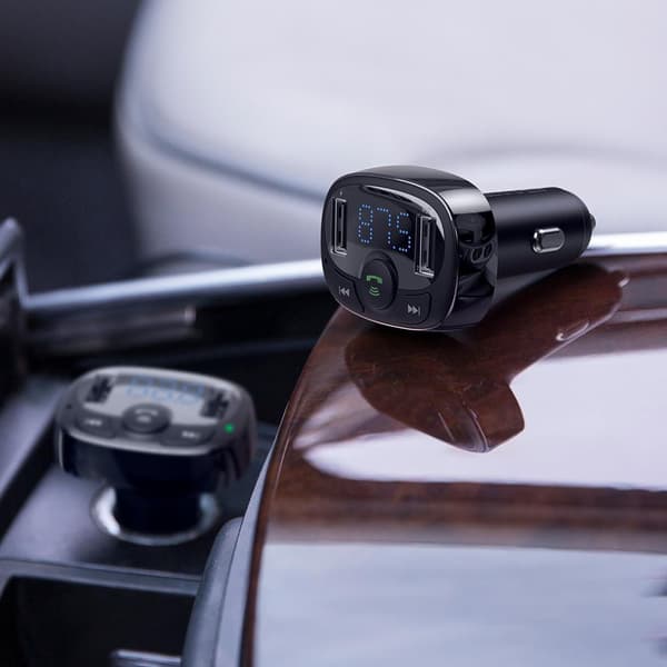 Baseus Bluetooth FM Sändare T-Typ MP3 Billaddare