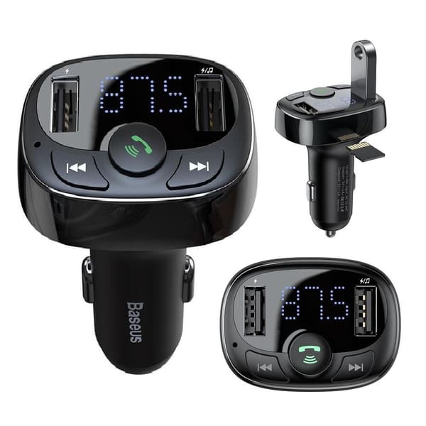 Baseus Bluetooth FM Sändare T-Typ MP3 Billaddare