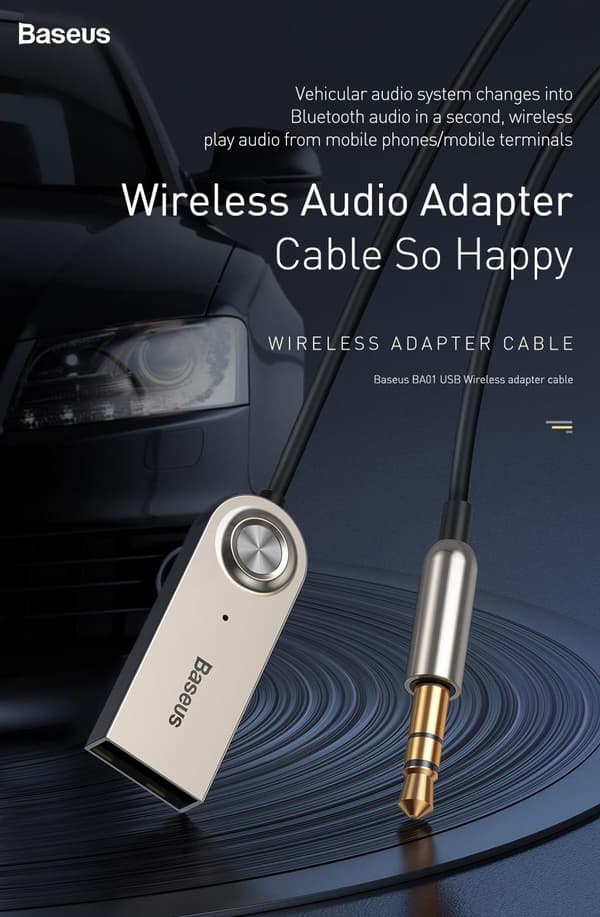 Baseus Bluetooth FM Sändare T-Typ MP3 Billaddare