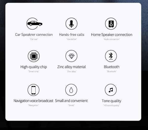 Baseus Bluetooth FM Sändare T-Typ MP3 Billaddare