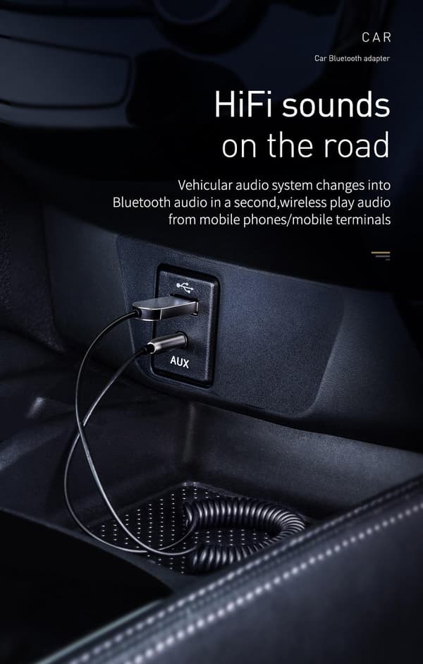 Baseus Bluetooth FM Sändare T-Typ MP3 Billaddare
