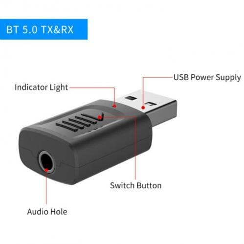 Bluetooth Mottagare & Sändare för Bil/Hifi/Dator etc. - USB/AUX