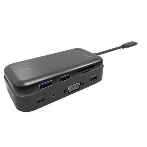 SiGN USB-C-hub + Bluetooth-mottagare 1080P - Svart
