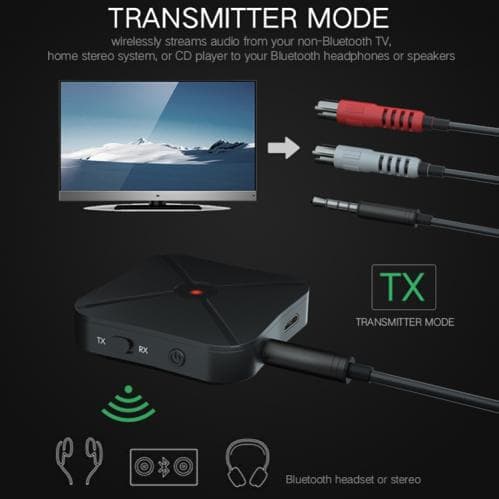 SiGN Trådlös Bluetooth Ljudmottagare AUX 2-in-1