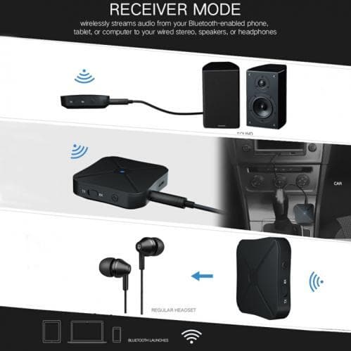 SiGN Trådlös Bluetooth Ljudmottagare AUX 2-in-1