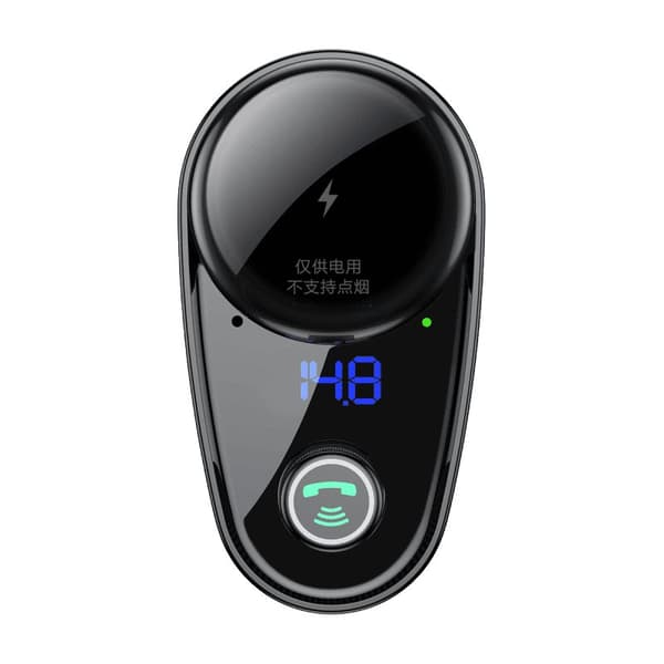 Baseus Locomotive FM-sändare med Bluetooth-handsfree & Laddare - Svart