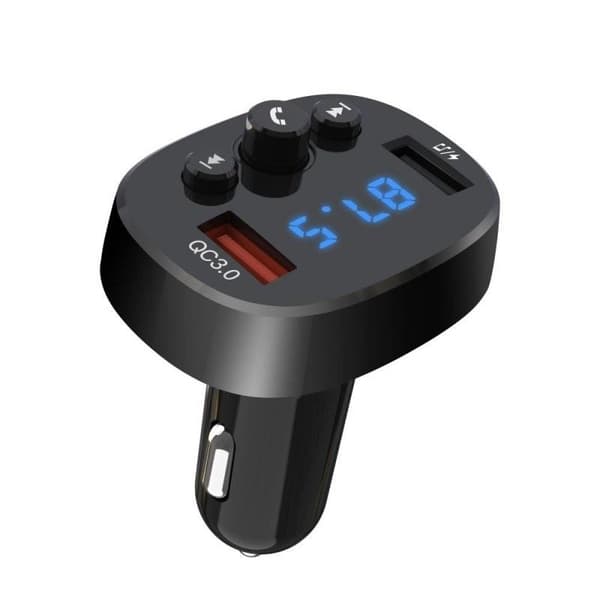 Baseus Bluetooth FM Sändare T-Typ MP3 Billaddare