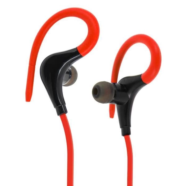 Sporthörlurar - AVIZAR - Röd - Bluetooth - In-ear - Fjärrkontroll + Mikrofon