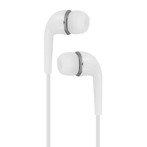 In-ear hörlurar - Vit - Jack 3.5mm - Fjärrkontroll - Anti-trassel kabel - Handsfree-kit
