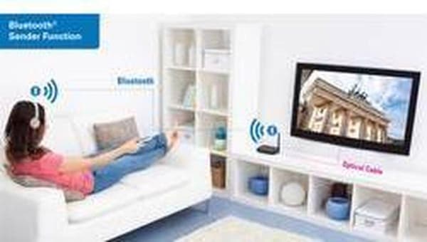 Renkforce BTHP-100 Bluetooth musiikin lähetin/vastaanotin Bluetooth-versio: 4.2, aptX®, SBC 100