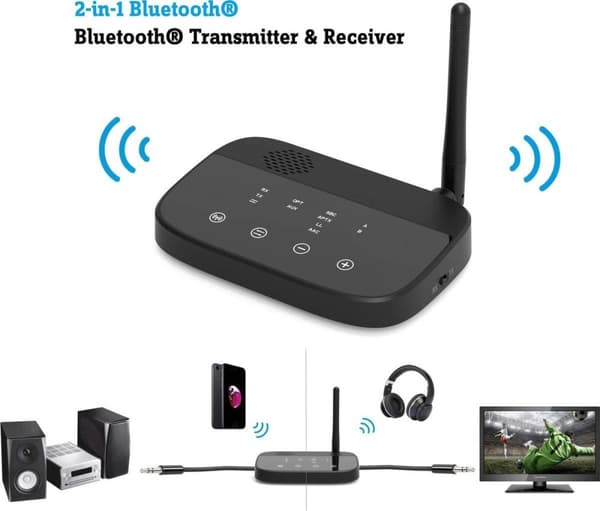 Renkforce BTHP-100 Bluetooth musiksender/modtager Bluetooth version: 4.2, aptX®, SBC 100