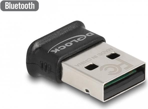 Delock USB Bluetooth 5.0 -sovitin luokka 1 mikrosuunnittelussa - kantama jopa 100 metriä (61024)