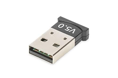 Digitus Bluetooth 5.0 Nano USB Adapter - Trådløs - USB - Bluetooth - 3 Mbit/s - Sort (DN-30211) Sort