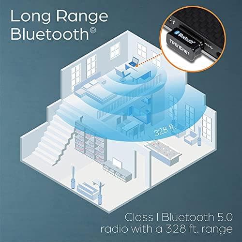 TRENDnet TBW-110UB - Netværksadapter - USB 2.0 - Bluetooth 5.0 EDR - Klasse 1