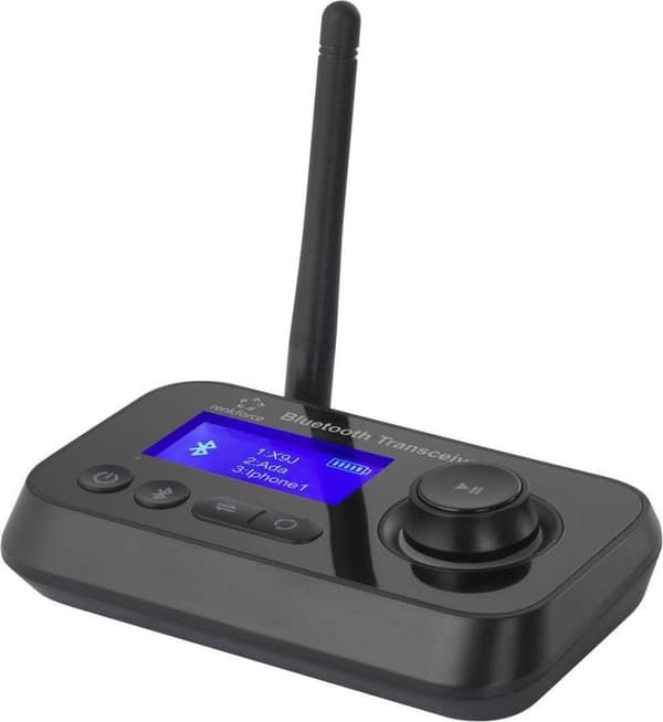 Renkforce RF-BTR-210 Bluetooth musiksändare/mottagare Bluetooth version: 5.0 10 m Integrerad LED-display