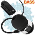 Miniatyrbild 3 av 4: Multipoint Bluetooth Headset 10h Autonomy Indragbar Kabel R8344 LinQ Svart