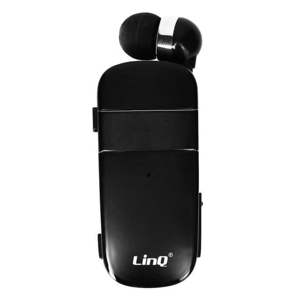 Multipoint Bluetooth Headset 10h Autonomy Indragbar Kabel R8344 LinQ Svart