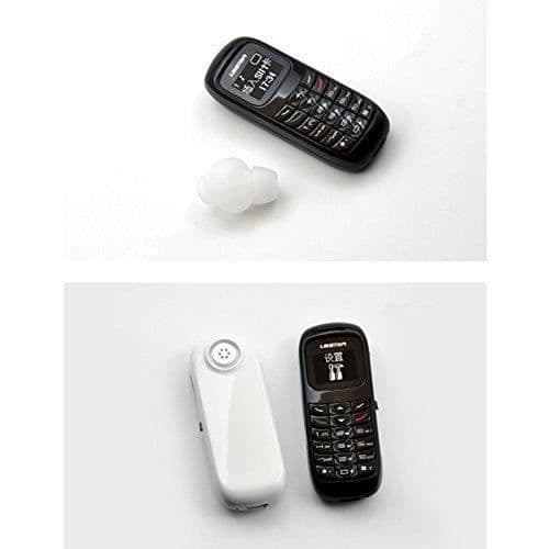 VINSOO l8star BM70 världens minsta telefon (svart) Bluetooth-headset - liten röstväxlare