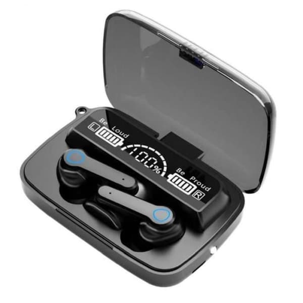CL24390-TWS M19 Bluetooth-öronsnäcka, trådlöst headset, brusreducering, basstress, sportspelsheadset med mikrofon LED Pow