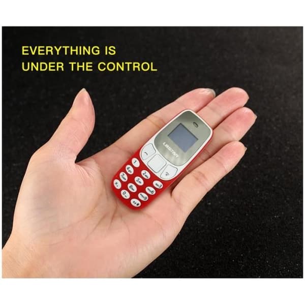 BM10 Mini Mobiltelefon Trådlös Bluetooth Dialer Minitelefon med hörlurar Blå