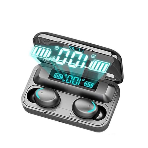 BLUETOOTH HEADSET TWS Bluetooth Earbuds 2200mAh Laddningsbox Trådlöst Headset 9D Stereo Sports Vattentäta Earbuds Headset med