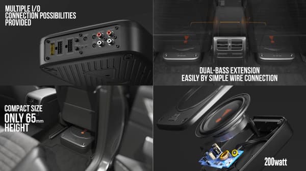 Car Speaker|JBL|BASSPRO LITE|Black|JBLSUBBPLITEGB