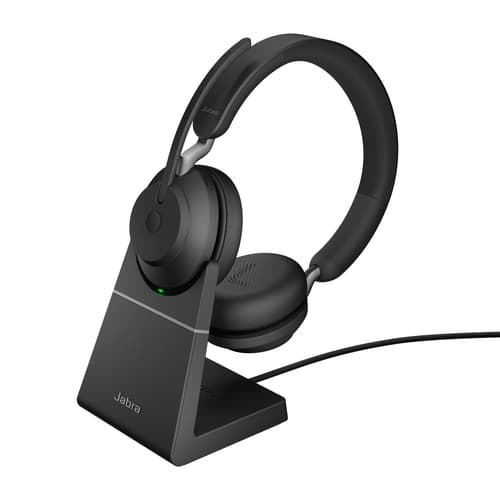 Jabra Evolve2 65, Link380c UC Stereo Stand Black
