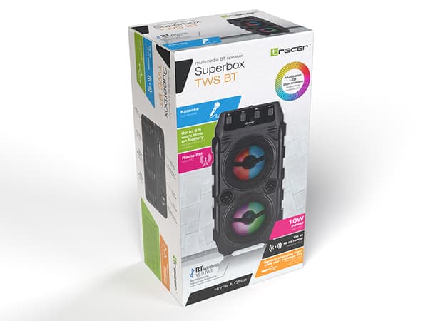Głośnik Superbox TWS Bluetooth Svart