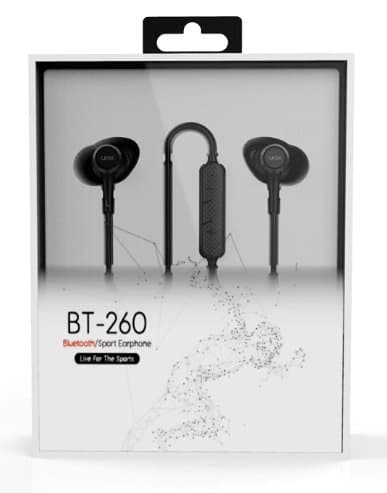 UiiSii BT-260 Bluetooth Stereo Wireless Sports Earphones With Remote Control / IPX4 Waterproof / Magnetic Connection