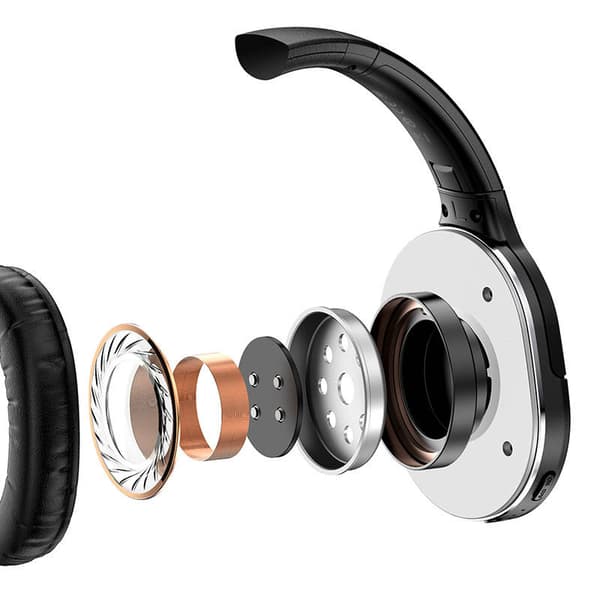 CASTI Baseus Encok D02 PRO, utilizare multimedia, smartphone, over the ear, pliabile, microfon pe casca, conectare prin Bluetooth 5.0, negru "NGTD0103