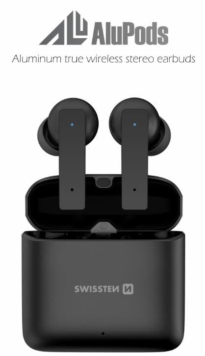 Swissten ALUPODS PRO TWS Bluetooth Stereo Earbuds with Microphone