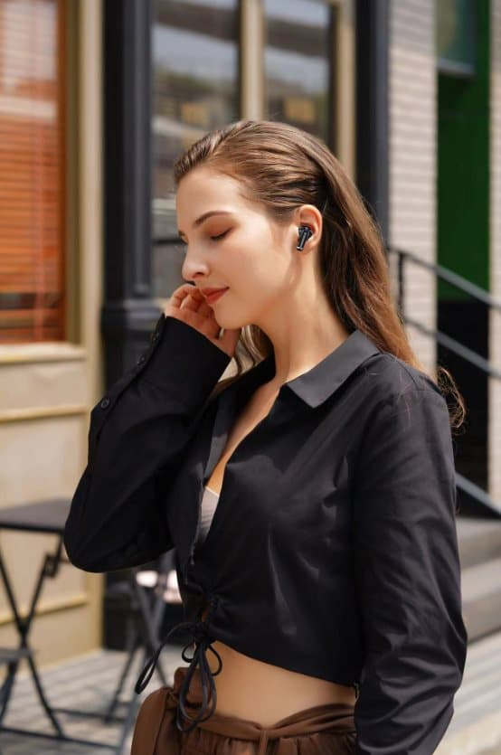 Swissten bluetooth tws sluchátka minipods černá
