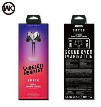 WK-Design Hi-Fi BD200 Premium Bluetooth 4.2 / A2DP / HFP / HSP / AVRCP / Sport Headsets Black