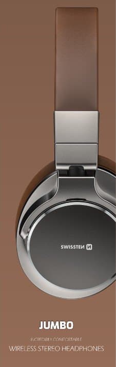 Swissten Jumbo Bluetooth Headphones with FM / AUX